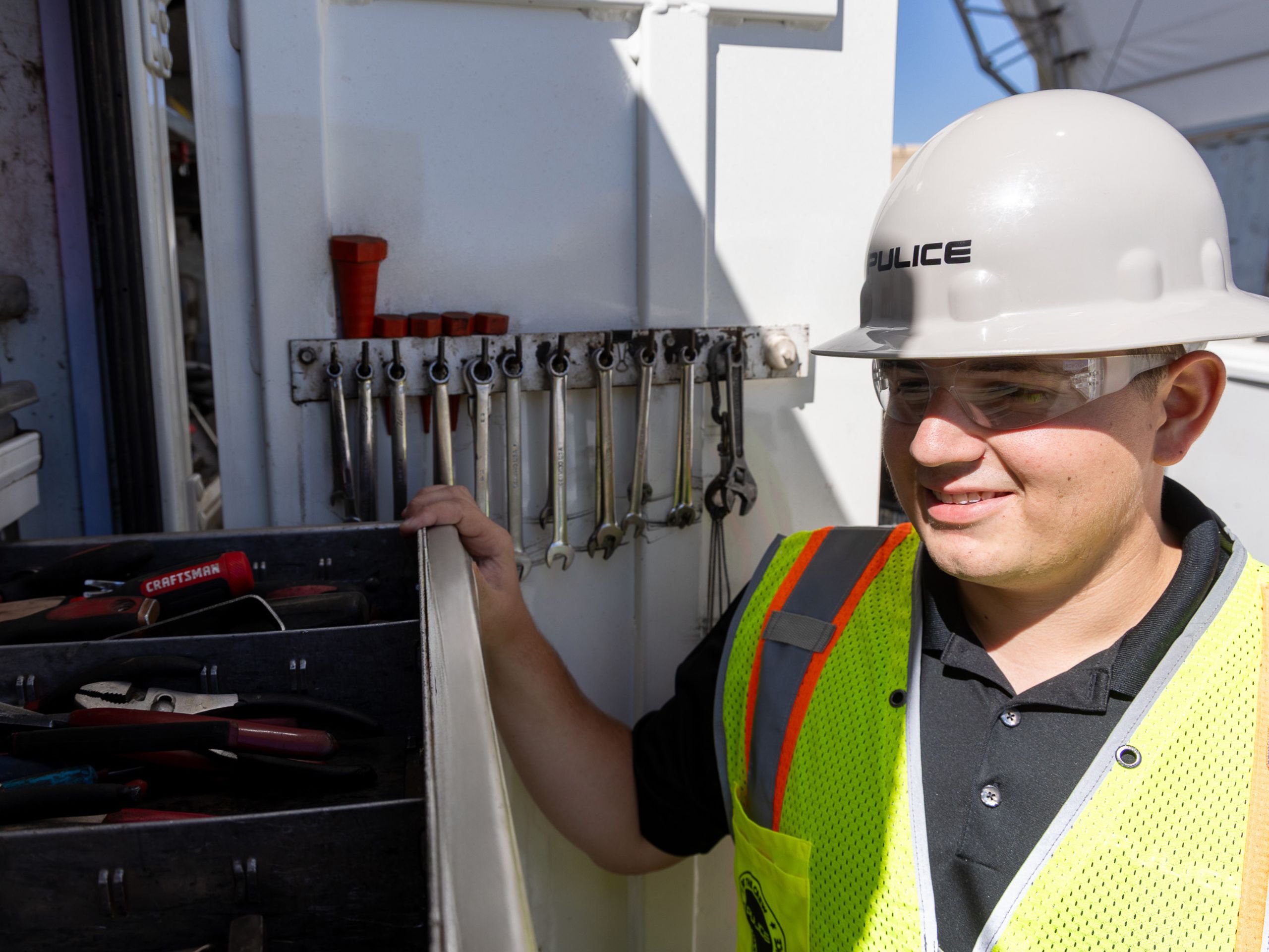 Equipment engineer at a Pulice jobsite
